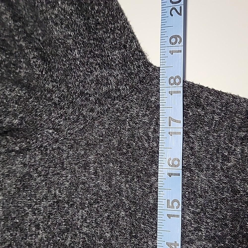 Anthropologie Saturday Sunday Gray Faux Wrap Knit Sweater Dress M Long Sleeve - Picture 10 of 13